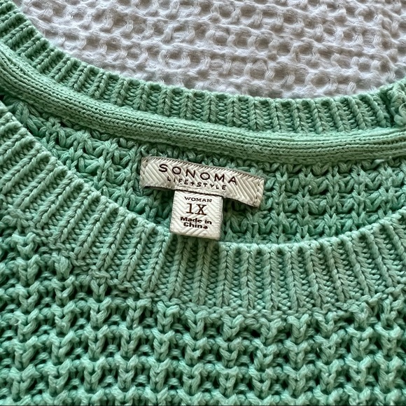 Mint Green Sweater 1X - Picture 7 of 7